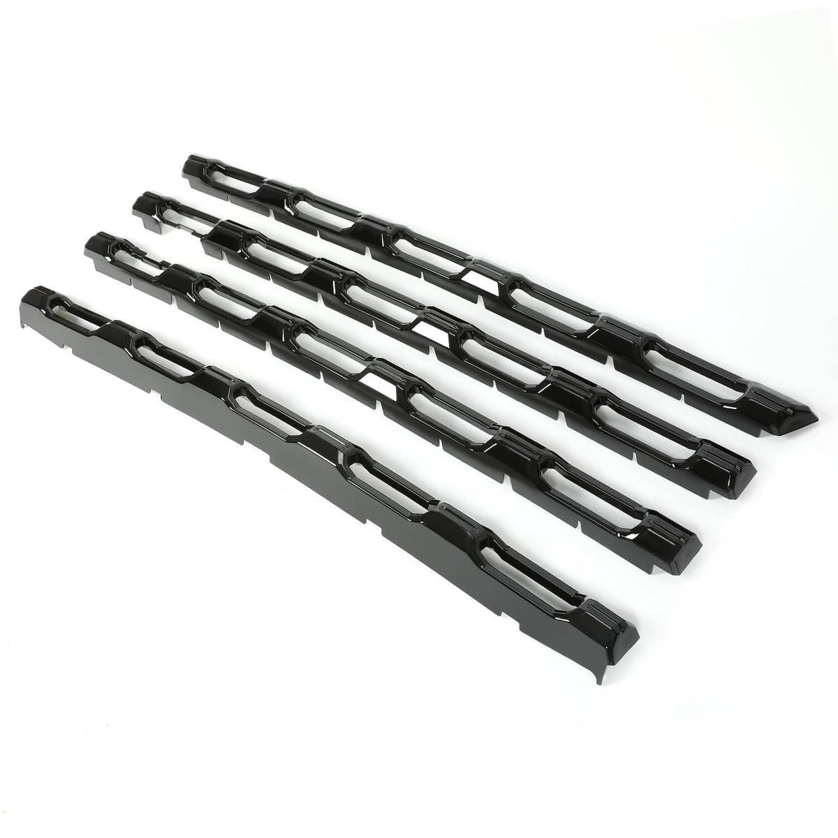 Solid Spare Gloss Black Painted For Chevy Silverado 2500 3500 HD 20-23 Grille Insert Overlay