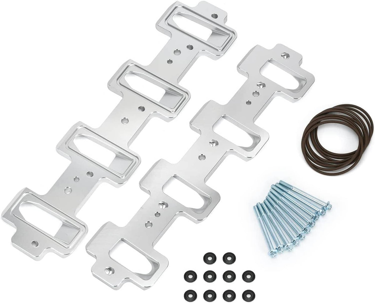 Solidspare For LS Cathedral Port Cylinder Head to Rectangle Port Intake Manifold Adapters