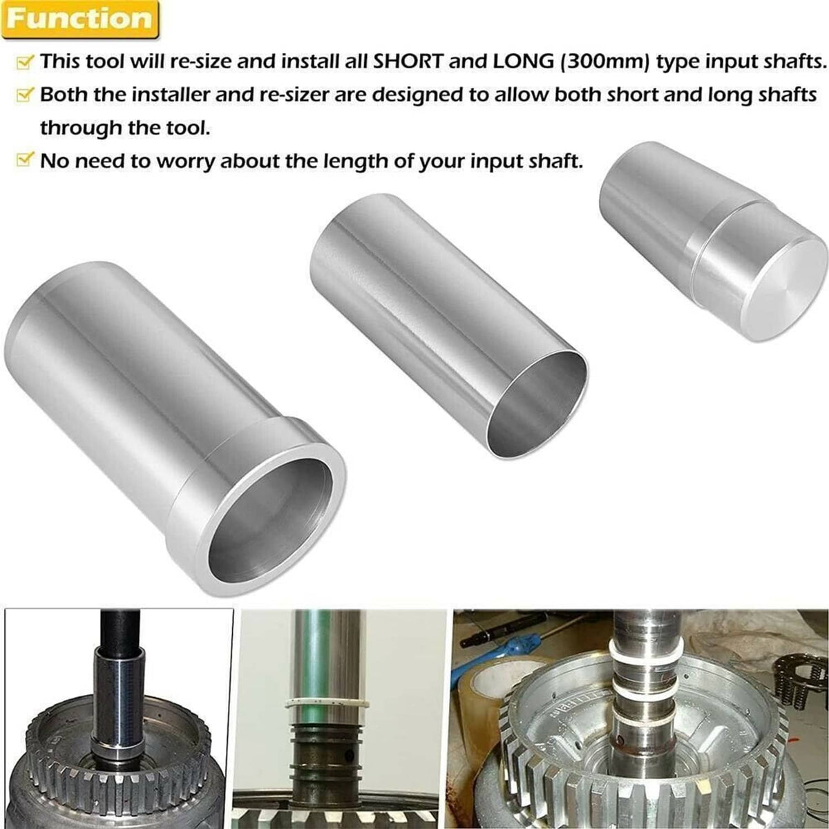 Solidspare Turbine Shaft Teflon Seal Installer Tool Kit For GM 700R4 4L60 4L60E 4L65E 4L70