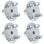 (4) 4" x 4" Axle Hub 1" to 3/4" Step-Down for 1004 Rims 8"x5-3/8", 16 x 6.50-8