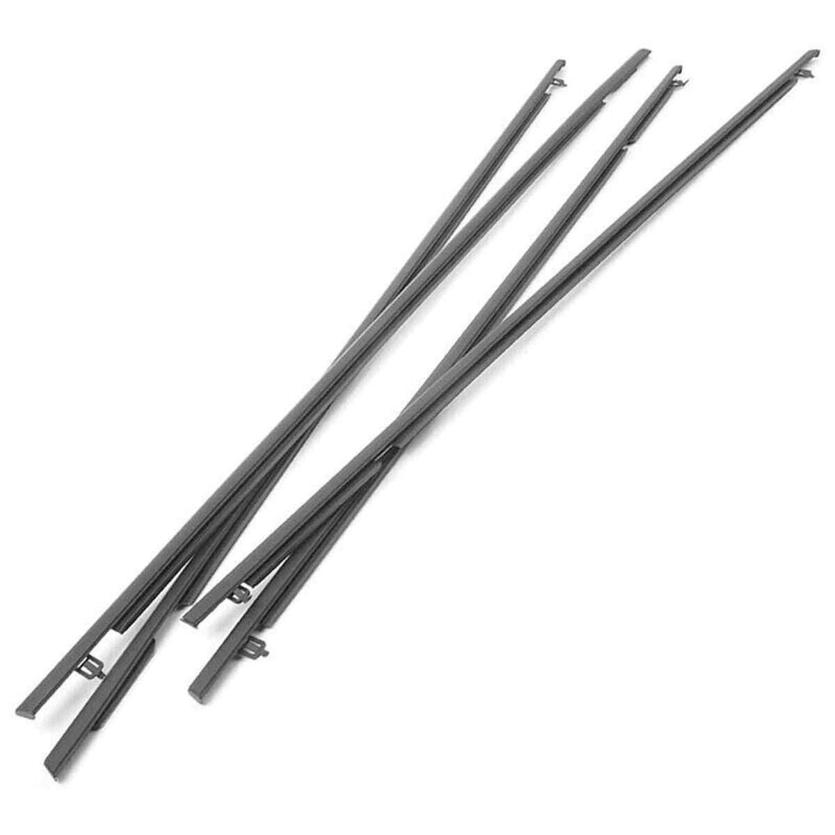 Solidspare 4Pcs Car Window Moulding Trim Weatherstrips Seal Fit For Honda Civic Sedan 06-11