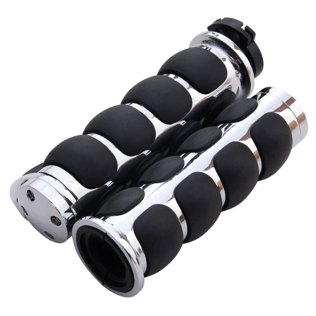 Solidspare Motorcycle 1" Handle Bar Hand Grips For Harley Softail Street Glide Road King US