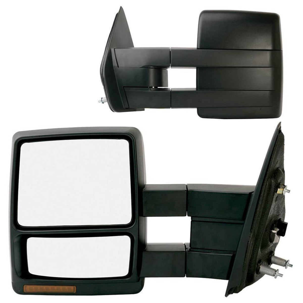 Solidspare For 2007-2014 Ford F150 Pickup Towing Power Heated Tow Mirrors Set Signal puddle