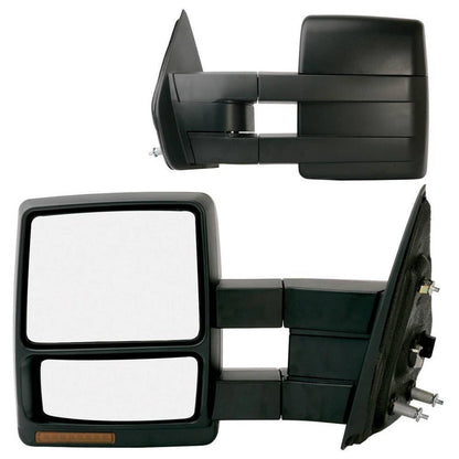 Solidspare For 2007-2014 Ford F150 Pickup Towing Power Heated Tow Mirrors Set Signal puddle