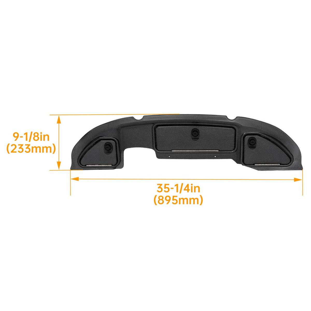 Solidspare For Club Car Precedent 04-08.5 Golf Cart Dash Kit Carbon Fiber Finish W/ Locks