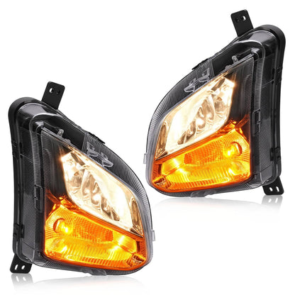 Solid Spare For Chevy Equinox 2018-2021 Bumper Fog Light Turn Signal Lamp w/Wiring Bulbs Set