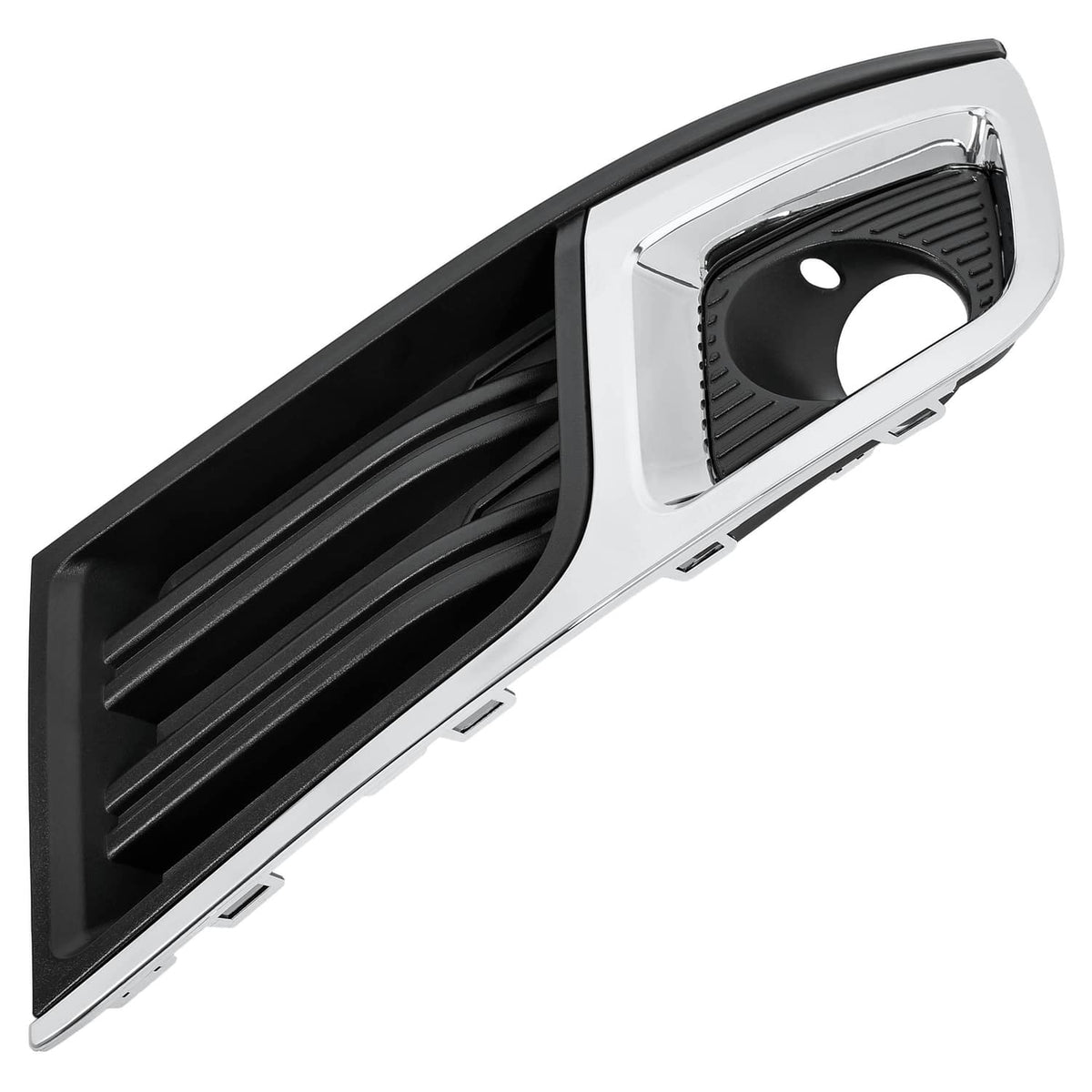 Solid Spare Fog Light Bezel Cover Trim Front Left Black Chrome For Chevy Traverse 2013-2017