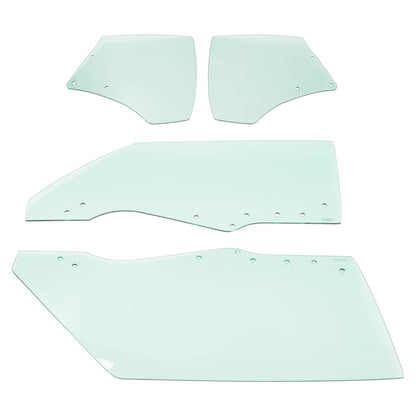 Solid Spare Fits Chevy Chevelle Malibu 2Door 1970-1972 Quarter Side Door Window Glass 4Pcs