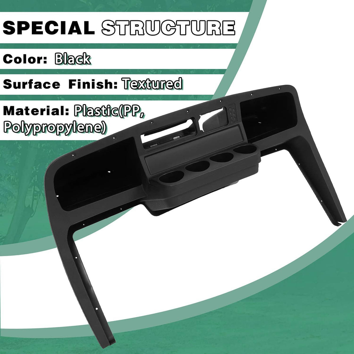 Solidspare Golf Cart Dash Assembly Cover Instrument Panel For EZGO TXT & Medalist 1994-2013