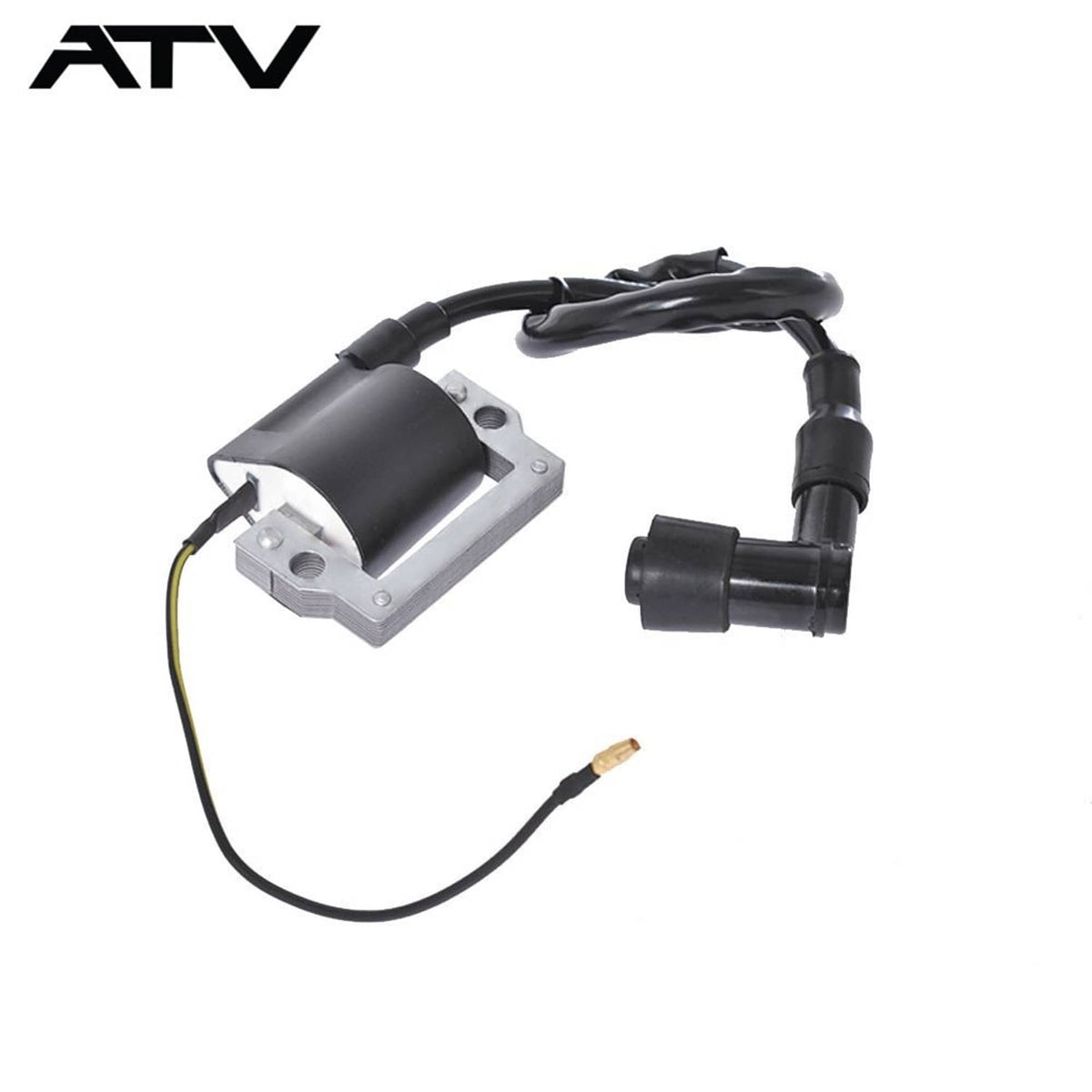 Solidspare NEW Black Ignition Coil For Golf Cart Yamaha G1 J10 1976-1986 ATV