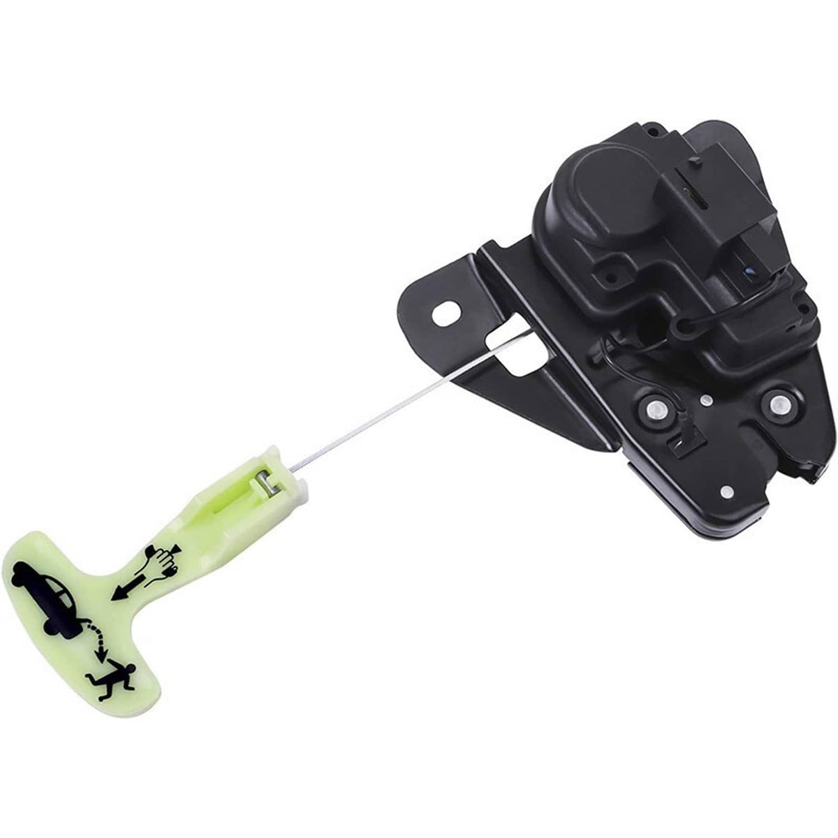 Solidspare Black Tailgate Lock Trunk Latch Actuator For 2005-18 Chrysler 300 Dodge Charger
