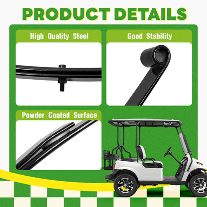 Solidspare Heavy Duty Golf Cart Rear Leaf Spring Kit (2 Leaf ) For EZGO RXV 2008+, Set of 2