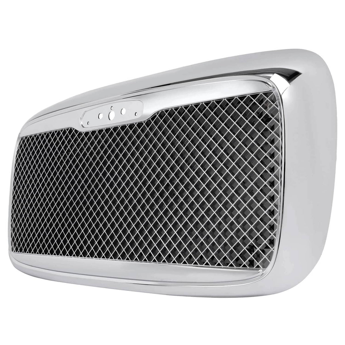 Solid Spare Fits 00-12 Freightliner Columbia Front Grille W/BUG Screen Chrome Mesh Style