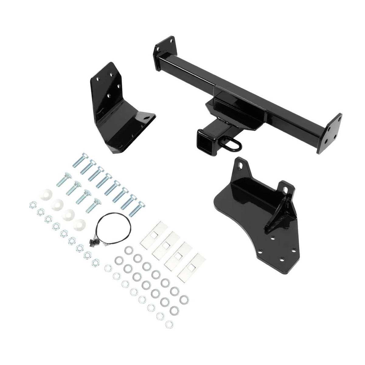 Solid Spare Class 3 Trailer Hitch Receiver 2" For Nissan Kicks 2018-2024 Black Powder Coated
