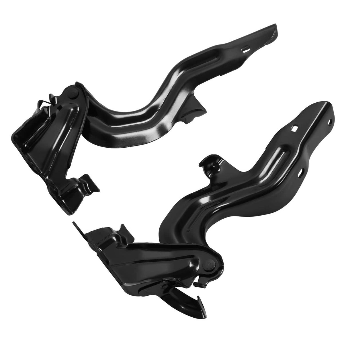 Solid Spare For 2013-2018 Nissan Altima Sedan 4Dr Hood Hinges Primed Black LH & RH Pair Set