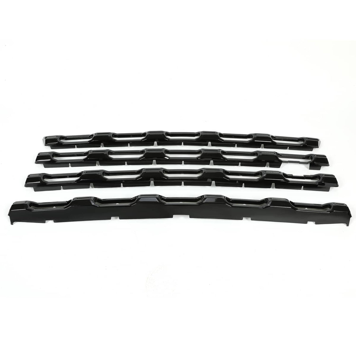 Solid Spare Gloss Black Painted For Chevy Silverado 2500 3500 HD 20-23 Grille Insert Overlay
