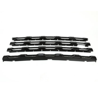Solid Spare Gloss Black Painted For Chevy Silverado 2500 3500 HD 20-23 Grille Insert Overlay