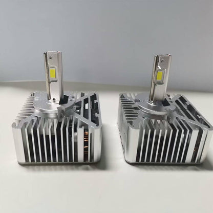 Solidspare 2Pcs LED Headlight Bulbs Hi-Lo D5S For 2016-18 Chevy Silverado 1500 Replace HID
