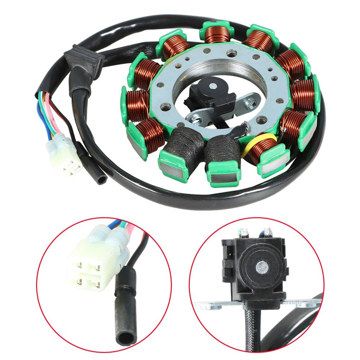 Solidspare Wire Harness Ignition Coil CDI Stator Gasket For Honda 400EX TRX400EX 1999-2004