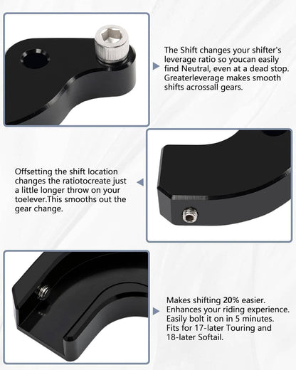 Solidspare Motorcycle EZ Shift Neutral Gear Assist Bracket for Harley M8 2018-2025 Touring