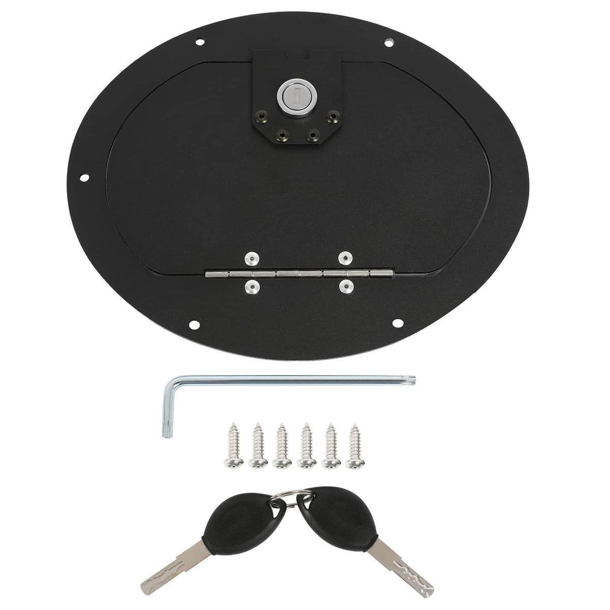 Solid Spare New Black Powder Coated Locking Fuel Door For Hummer H3 & H3T M1025 M1025A1