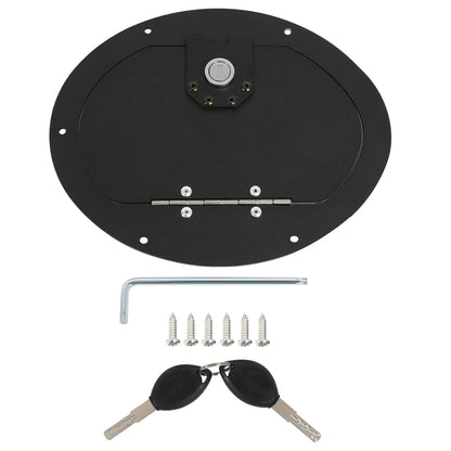 Solid Spare New Black Powder Coated Locking Fuel Door For Hummer H3 & H3T M1025 M1025A1