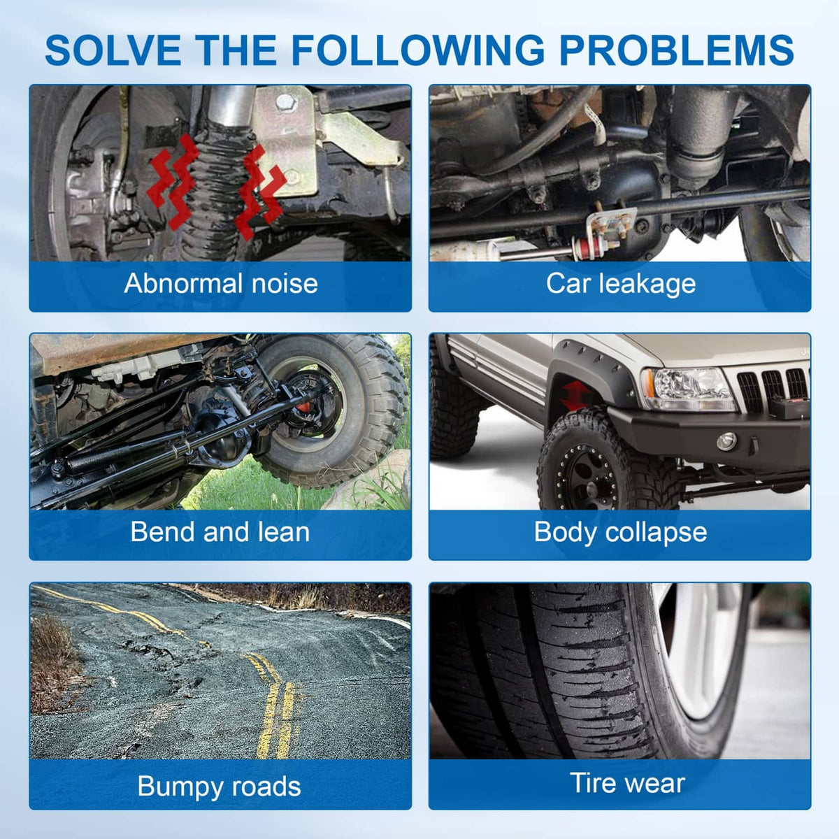 Solidspare 2x Left + Right Rear Air Suspension Springs For Jeep Grand Cherokee 2011-2018