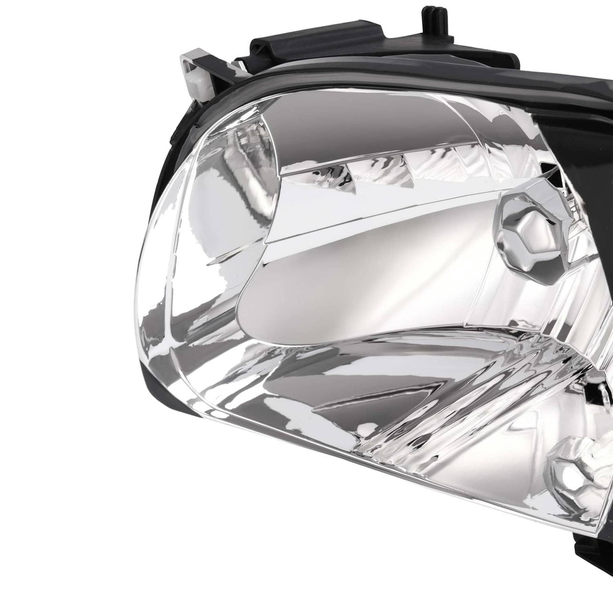 Solid Spare For 2001 2002 2003 2004 Toyota Tacoma White Headlights & Black Corner Light 4Pcs