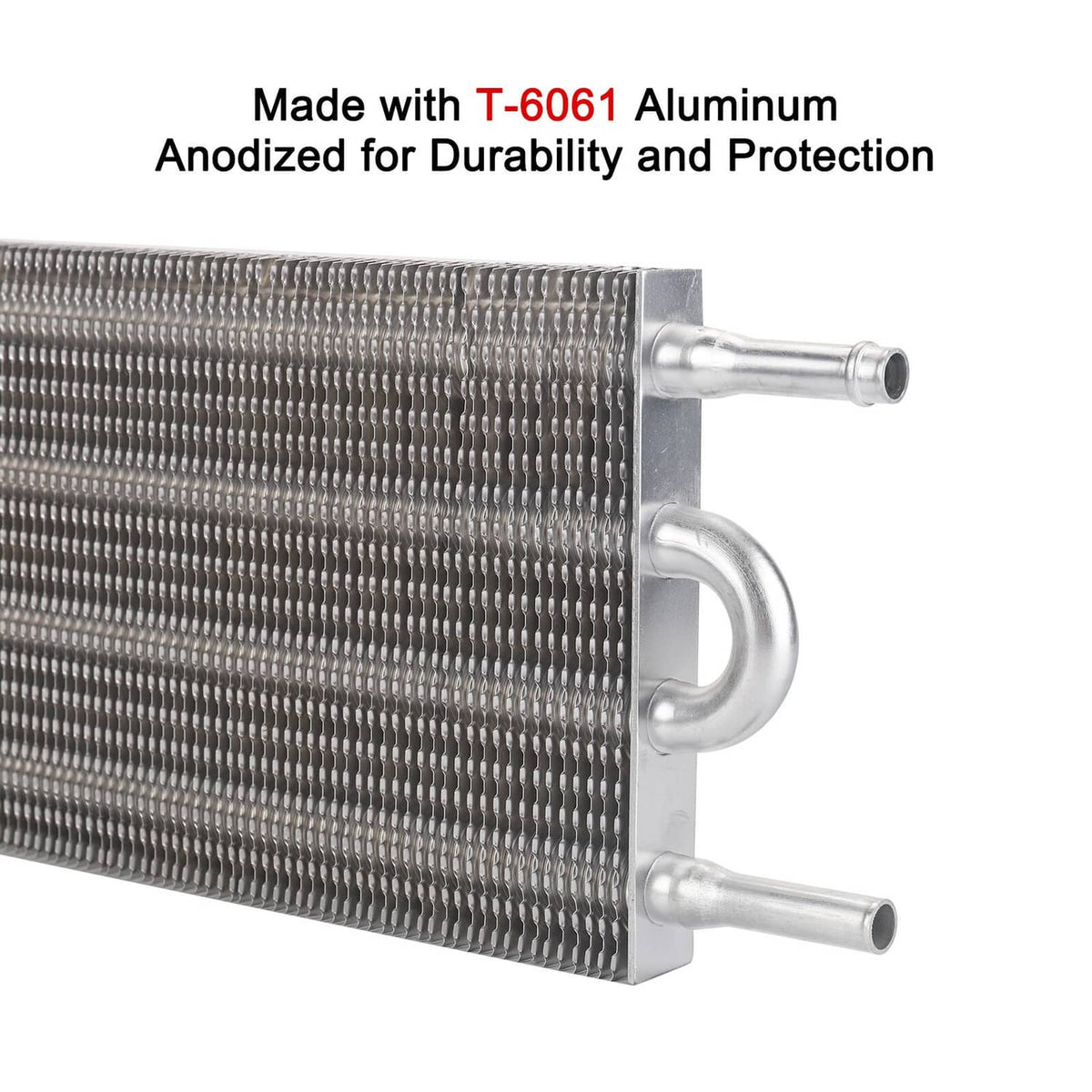 Solidspare 4-Row Radiator Auto-Manual Transmission Oil Cooler + Hose /Mounting Kit Aluminum