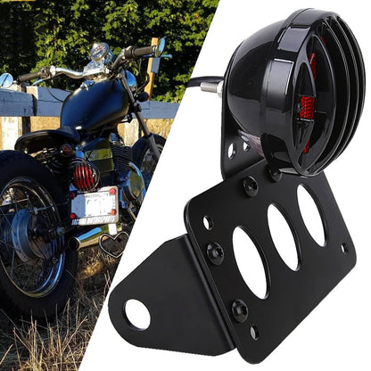 Solidspare Motorcycle LED Tail Brake Run Light Bracket For Harley Sportster Chopper Bobber