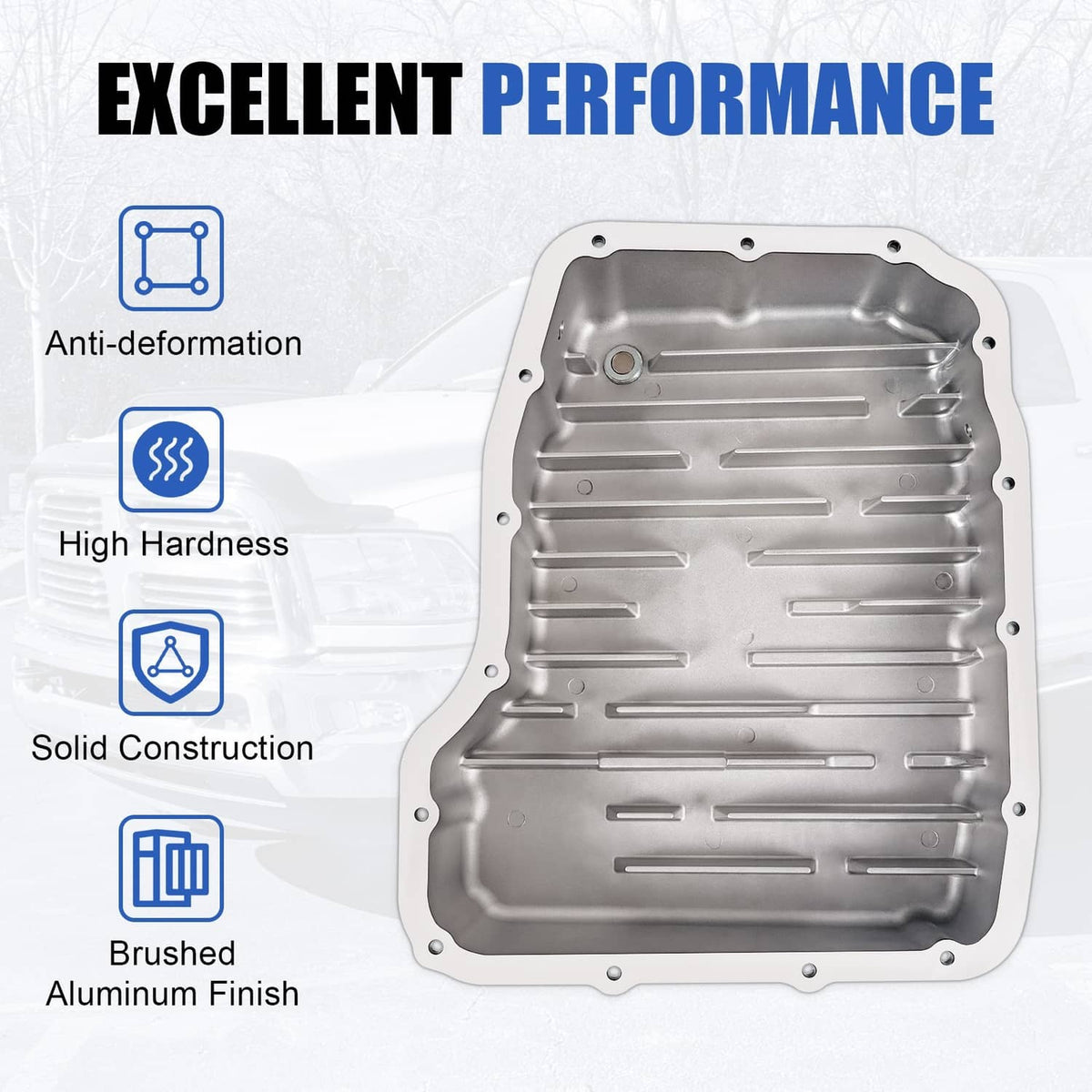 Solidspare NEW Aluminum 68RFE Transmission Pan Deep For Ram 6.7 Cummins Diesel 2007-2025