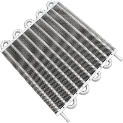 Solidspare 10 Rows Remote Transmission Oil Cooler Radiator Converter Kit Universal Aluminum