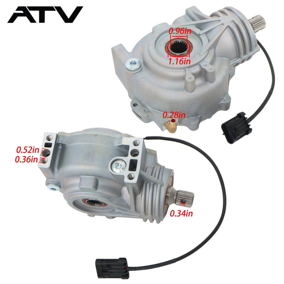Solidspare Front Differential 1333243 1334310 1333751 ATV For Polaris Ranger 1000 900 18-24