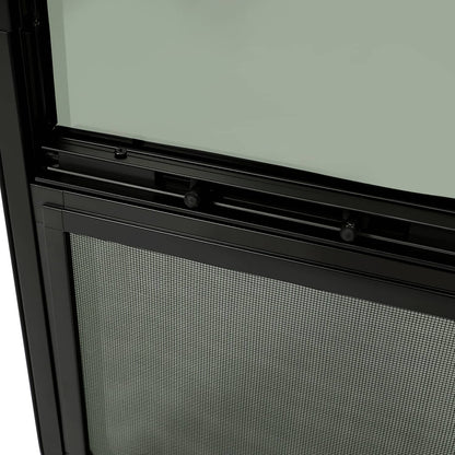 Solidspare 2 Pack 12"L x 22"W Wall Vertical Sliding RV Window Cargo Trailer W/Trim Kit