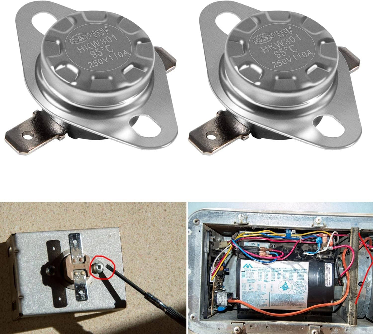 Solidspare 37022 36176 Limit Switch for Atwood RV Furnace Heater Hydro Flame 8500 Series 2P