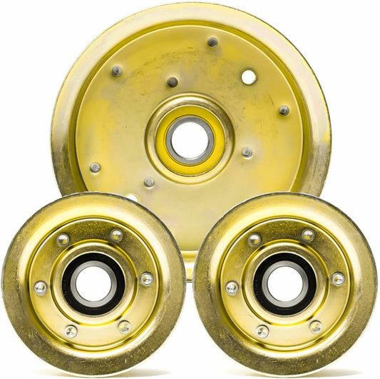 Solid Spare IDLER REBUILD KIT COMBO SET FITS JOHN DEERE L120 L130 145 155C 100 SERI 48" DECK
