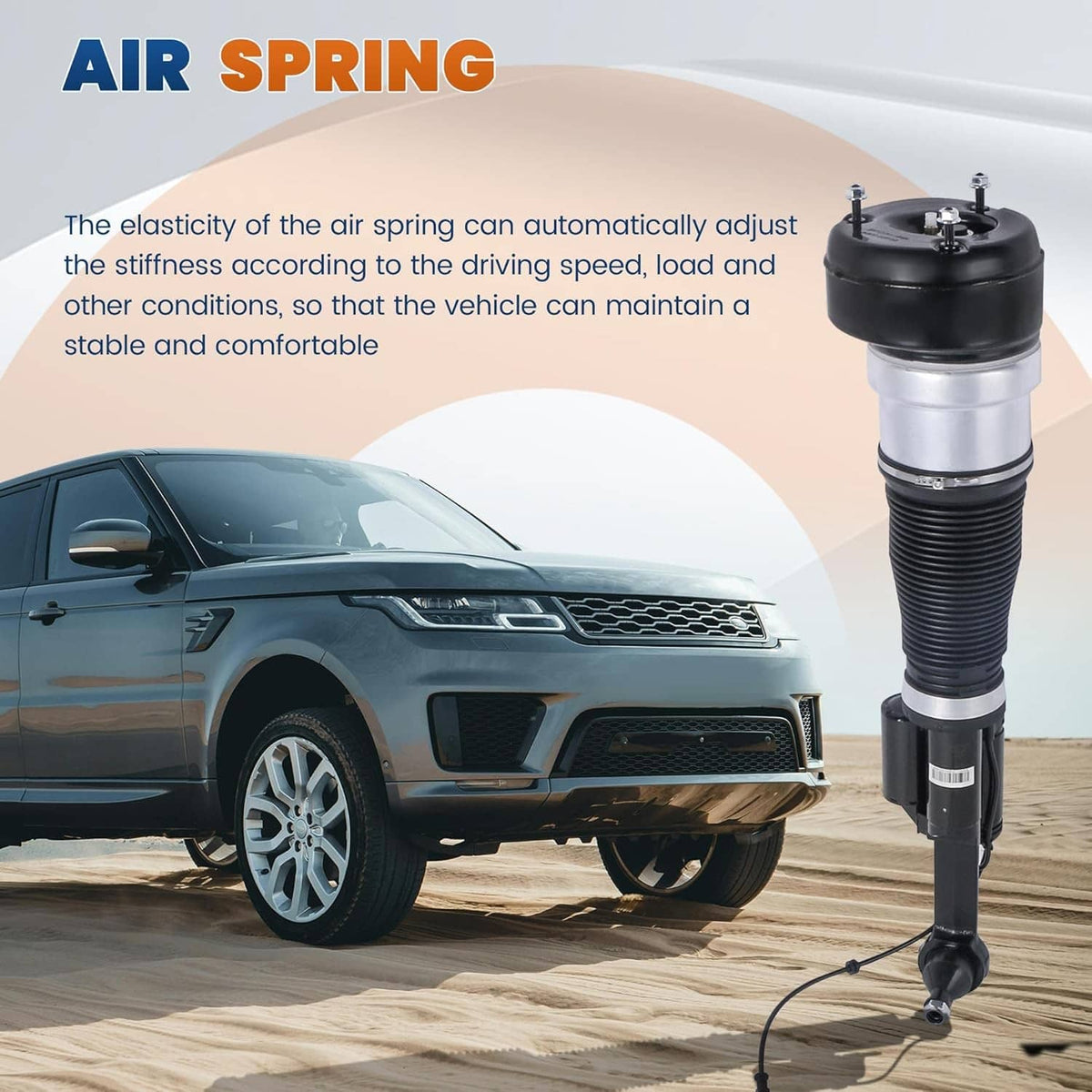 Solidspare 2x Front Air Suspension Struts For 4Matic Mercedes W221 S500 S550 CL500 CL550