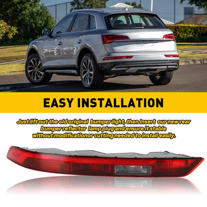 Solidspare Lower Tail Fog Brake Lamp Left Driver Rear Bumper Light For 18-21 Audi Q5 New