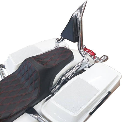 Solidspare New 22'' Chrome Backrest Sissy Bar For Harley Road King Electra Glide 1997-2008