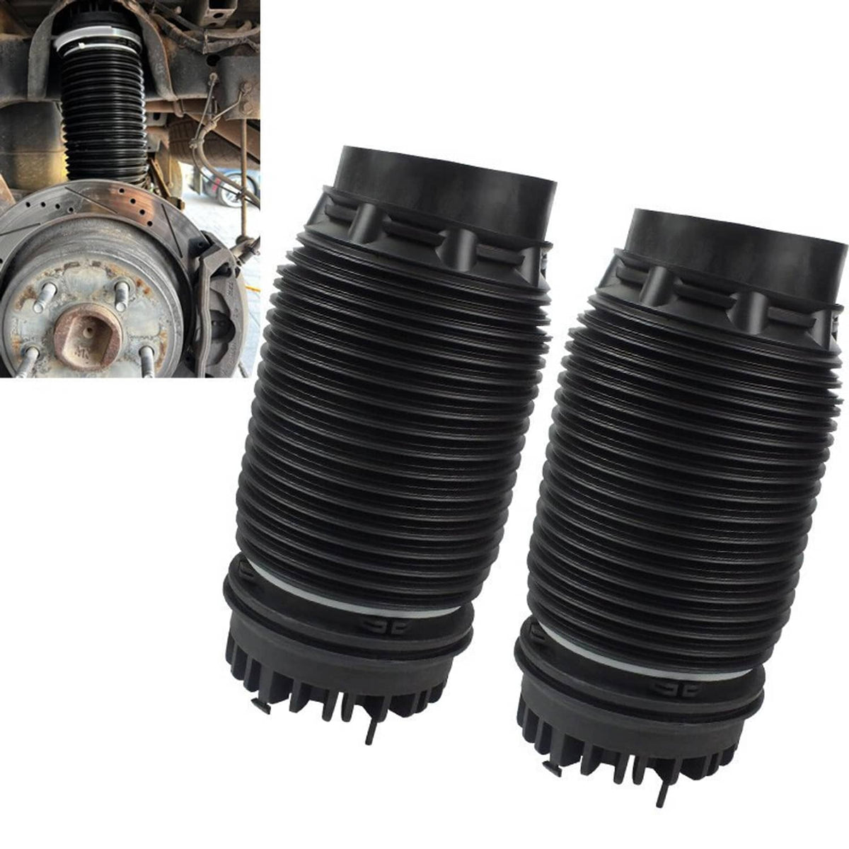 Solidspare 2Pcs Rear Air Suspension Spring Bags Rear L&R for 2013-2018 Ram 1500 04877136AA