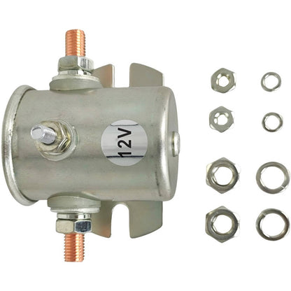 Solid Spare 12V 200A 3-Terminal Heavy Duty Continuous Solenoid Relay for Golf Carts Marine