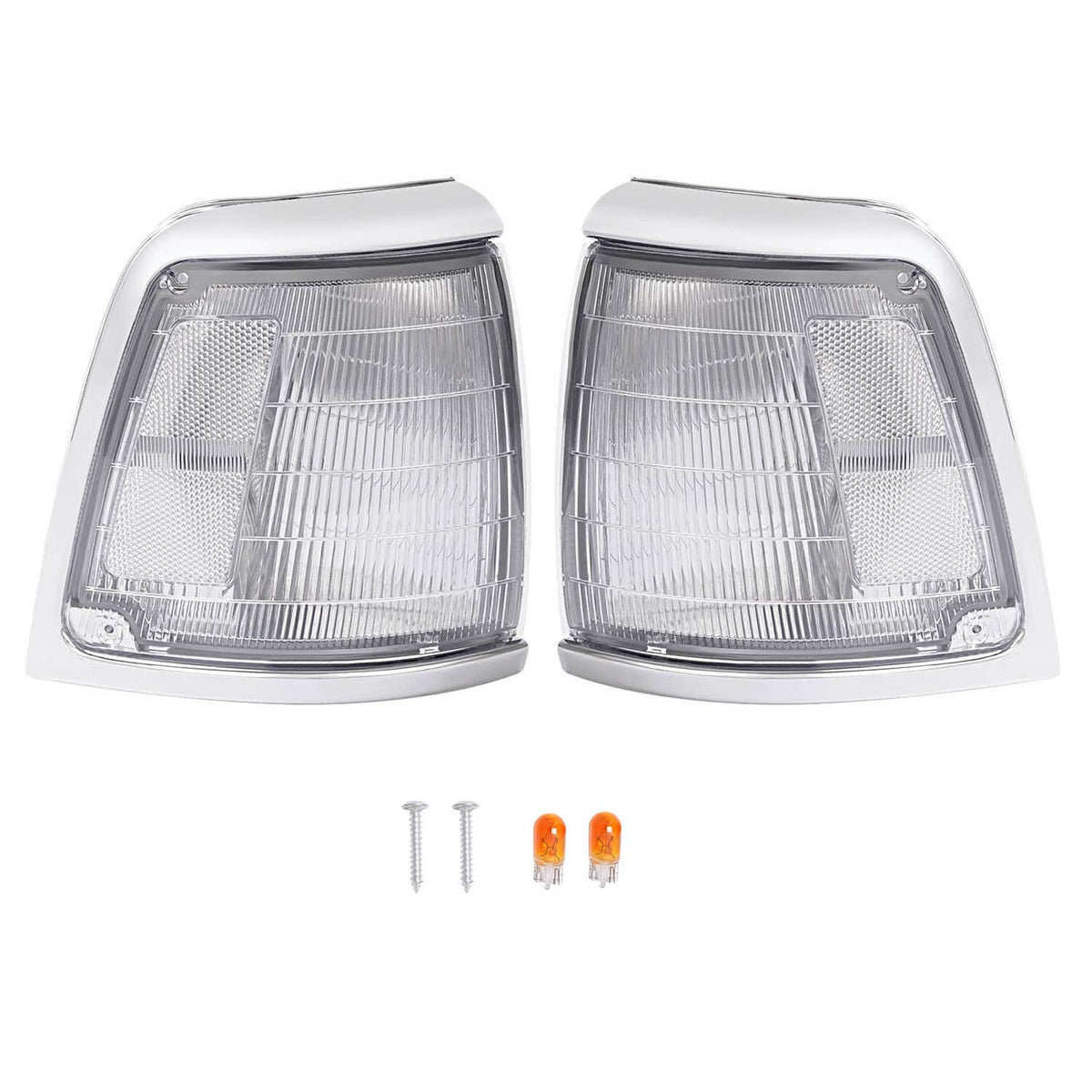 Solid Spare Pair Clear Lens Front Corner Lights Lamps For Toyota Pickup Truck 2WD 1992-1995