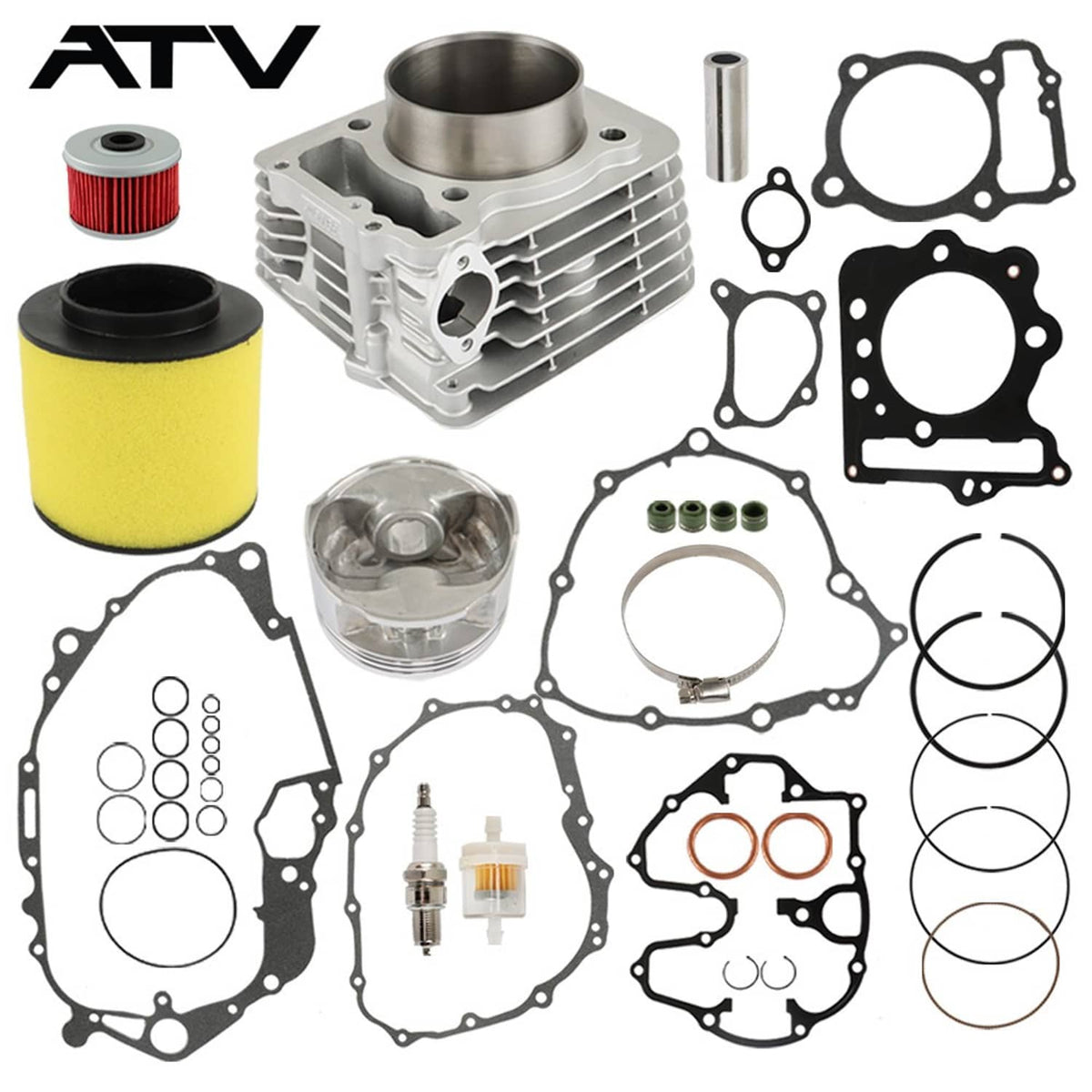 Solidspare For Honda Trx400ex SporTrax Motor Engine Rebuild Cylinder Piston Kit 1999-2008
