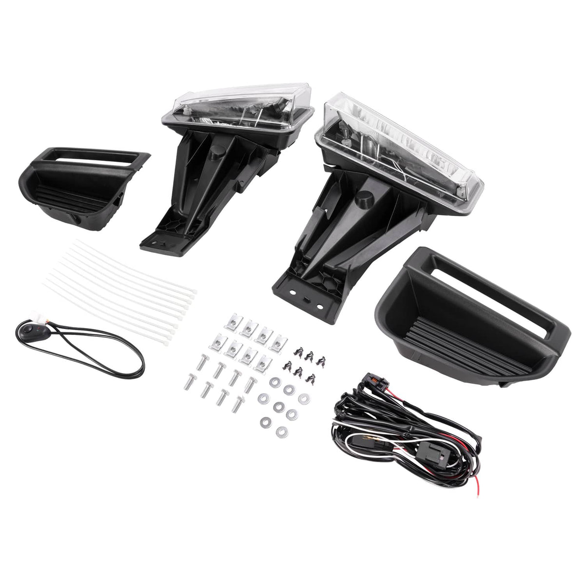 Solid Spare For Ford F250 F350 Super Duty 2020-2022 LED Bumper Fog Lights Driving Lamps Set