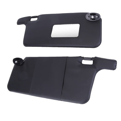 Solidspare New For Honda Civic 1996-2001 Black Sun Visors Left Driver & Right Passenger Fit