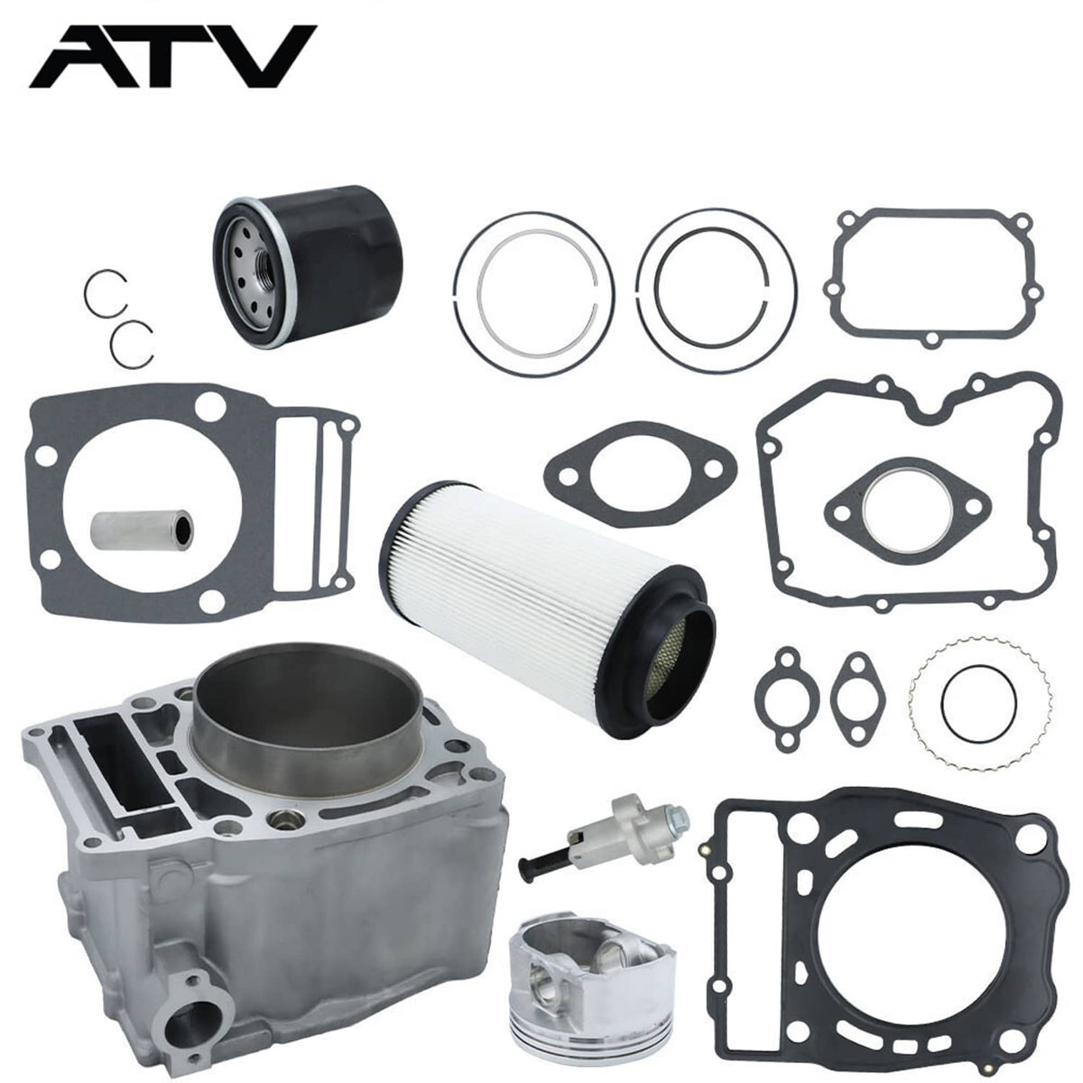 Solidspare For Polaris Sportsman X2 500 Cylinder Piston Gasket Top End Kit 2006-2009