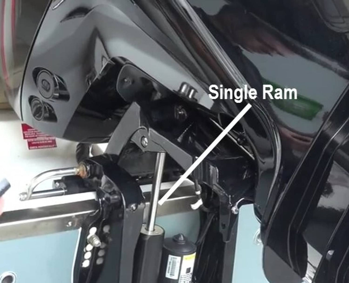Solid Spare Marine universal Sigle ram Yamaha / Mercury outboard transom saver Motor toter