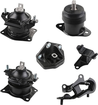Solidspare 6Pcs Engine Mount & Trans Mounts Kits For 03-07 Honda Accord 3.0L A4527HY A4526H