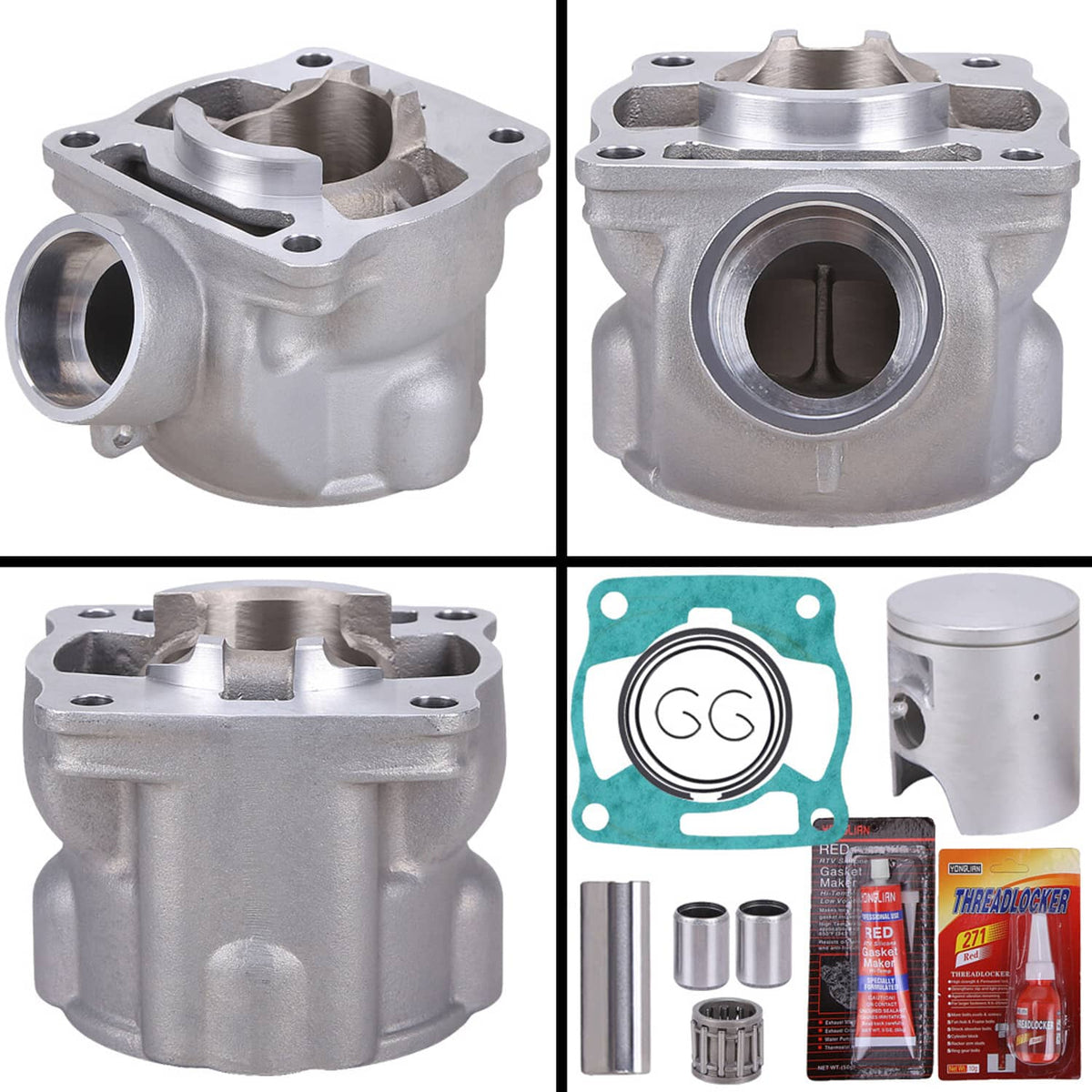 Solidspare 85cc Cylinder Piston Gasket Top End Kit for 2002-2020 Yamaha YZ85 4ES-11311-30