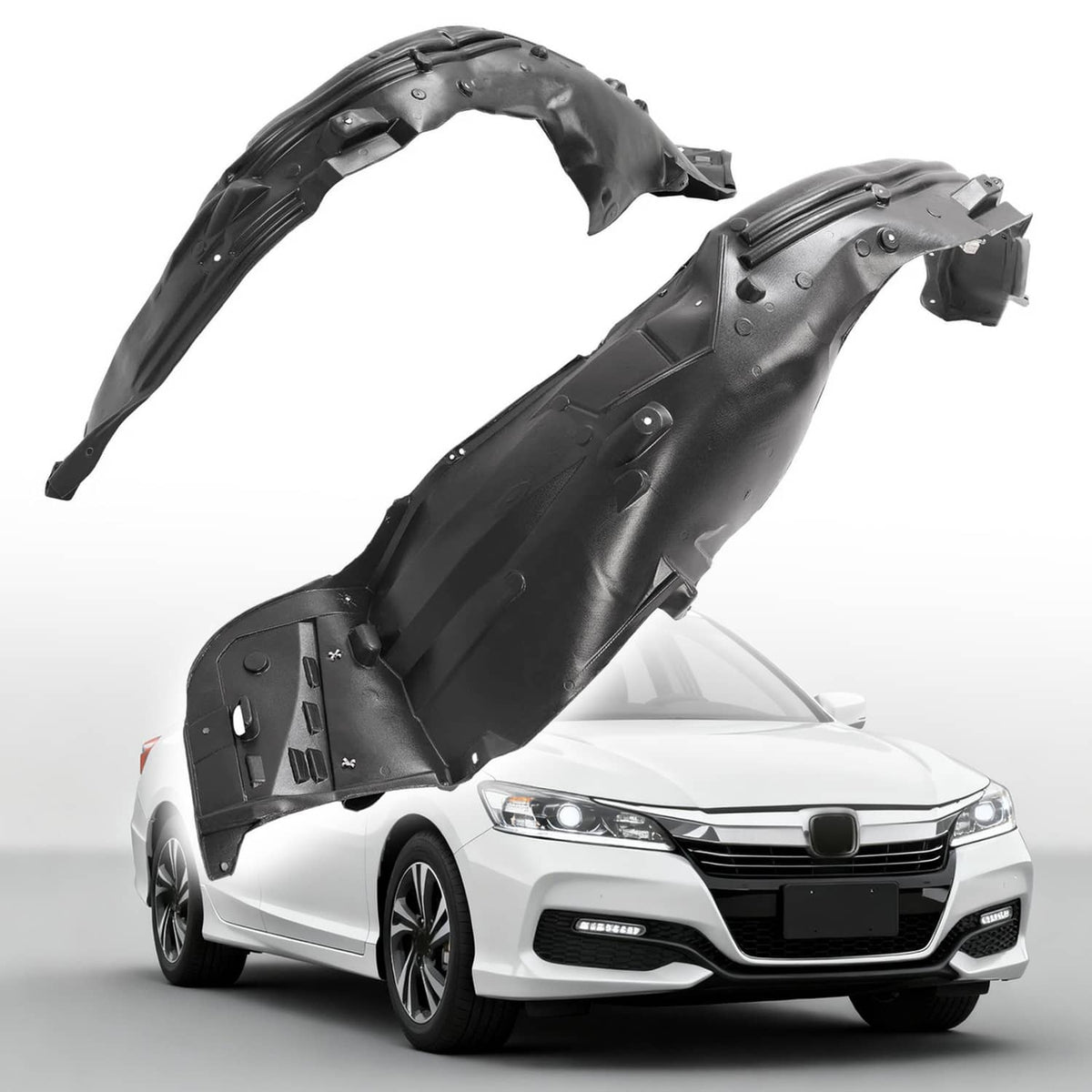 Solid Spare Fender Liner Front Left Right For Honda Accord 16-17 #74100T2AA01 #74150T2AA01